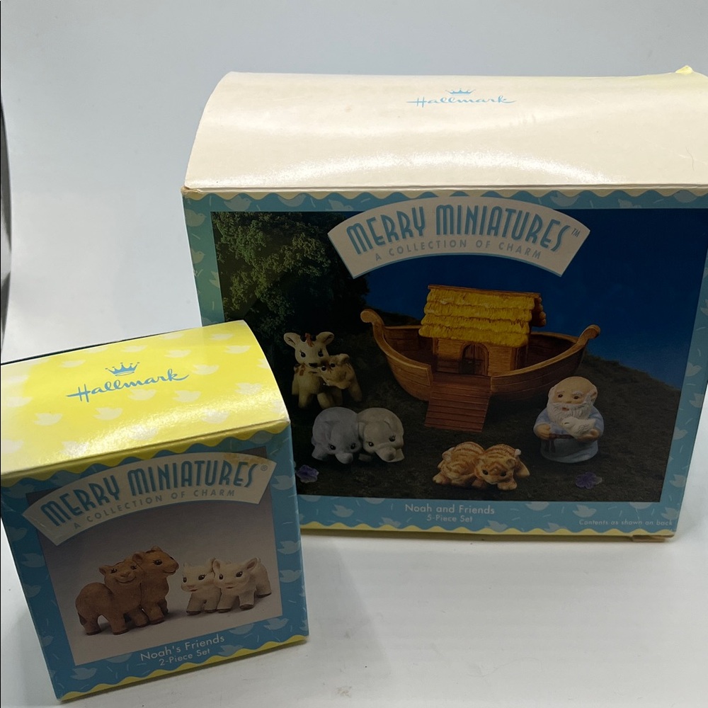 Collectable Hallmark Merry Miniatures Noah Arc
